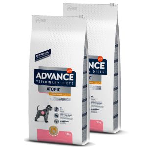 24kg A24kDVANCE Veterinary Diets Atopic con Conejo y Guisantes pienso veterinario para perros adultos con dermatitis y perdida de pelo PromoPienso Islas Canarias